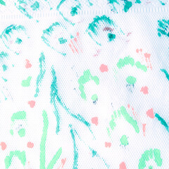 Background Decoration. Turquoise Colour Animal