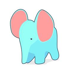 Elephant Doll Blue