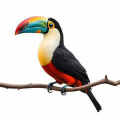 Fototapeta premium toucan isolated on white or transparent 
