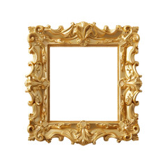 Ornate gold frame with intricate baroque details and elegant design