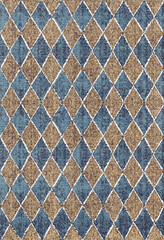 Fototapeta premium Kilim and Navajo Vector Carpet modern Pattern with trending colors in high resolution 