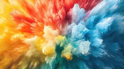 Fototapeta premium Vibrant Swirling Colors Blending Seamlessly in Artistic Explosion