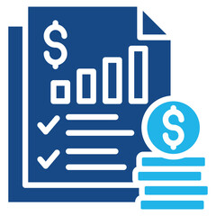 Financial Statements Icon Element For Design