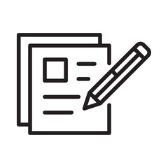 Registration icon Isolated flat vector in outline