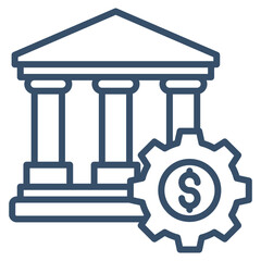 Financial Service Icon Element For Design