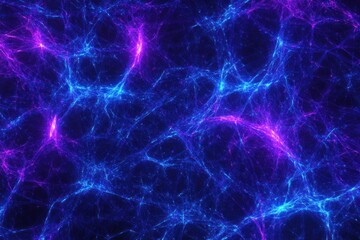 Obraz premium Abstract energy, glowing blue purple plasma, space nebula background, website design