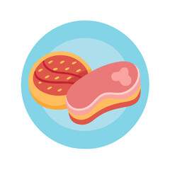 Delicious Meat Steak Food Icon