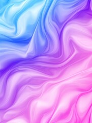 Obraz premium Abstract fluid art featuring vibrant blue and pink swirls creating a dreamy, colorful background