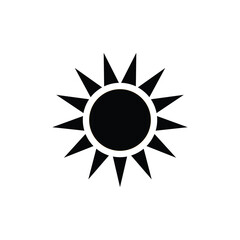 Sun sign symbol icon vector illustration