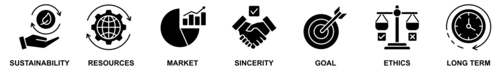 CSR - Corporate social responsibility banner web icon vector illustration concept