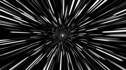 Hyperspace jump, stars streaks, cosmic travel, dark background, sci-fi