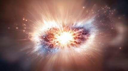 Cosmic Explosion: A Fiery, Radiant Burst of Light and Energy