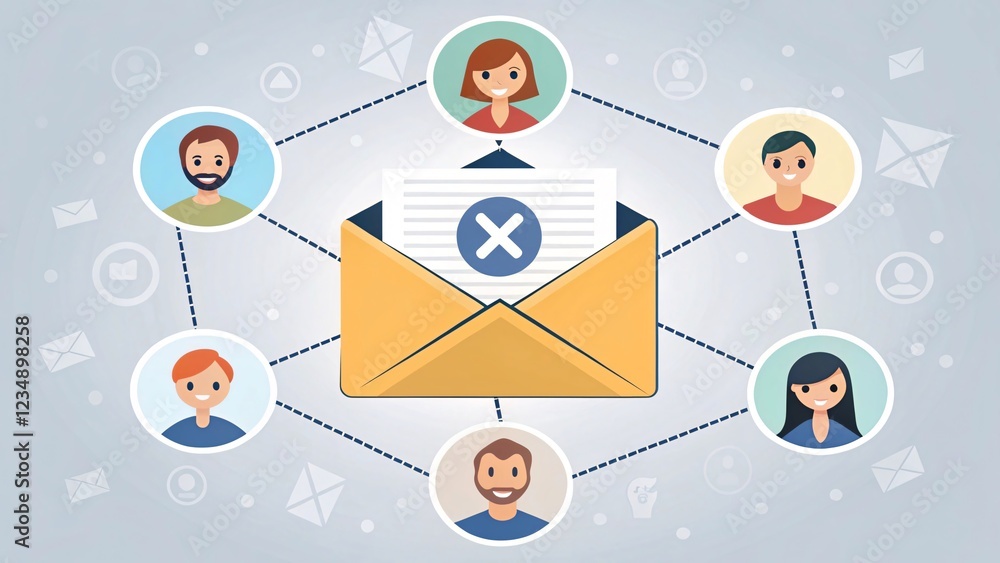Poster effective email communication strategies virtual networking infographic digital workspace aerial vie