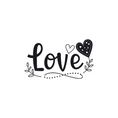Hearts and design elements for Valentine's Day.
