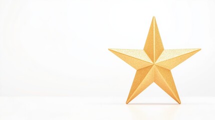 Obraz premium Golden star ornament simple background decorative art minimalist style