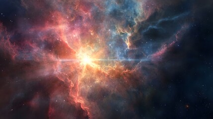 Cosmic Inferno - Fiery, Dramatic, Celestial Landscape
