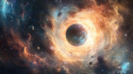 Cosmic Portal to the Unknown - Surreal, Sci-Fi, Mysterious Landscape