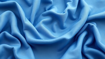 Obraz premium Abstract background texture of natural blue color fabric.