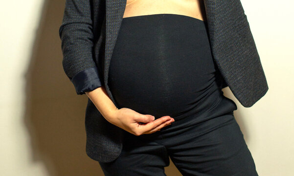Beautiful shot of pregnant woman