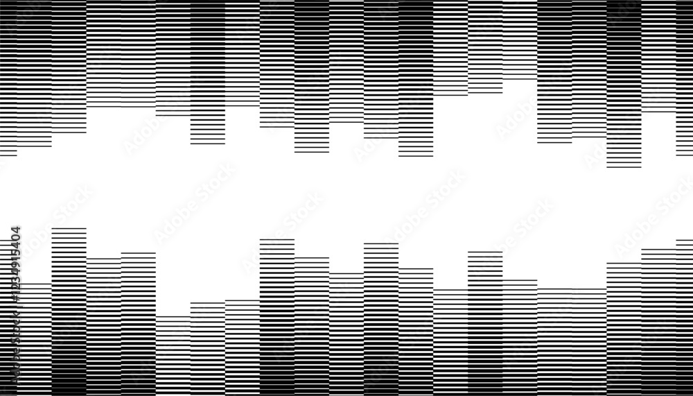 Poster black and white transition pattern smooth motion effect for modern background. vector format illustr