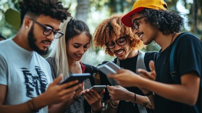 A group of activists organizing a digital protest for social justice causes, Digital activism scene, Activist style