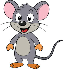 mouse funny cartoon design