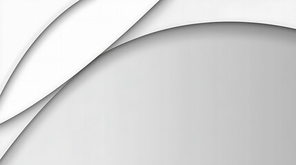 Abstract White Grey Curving Lines Design Background
