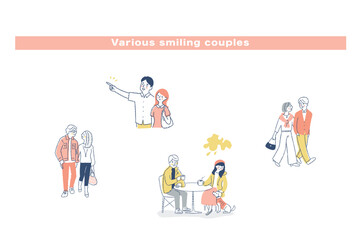 さまざまなカップル4組　セット