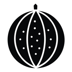 Watermelon Silhouette Vector Art and Black Watermelon Fruit Illustration Design