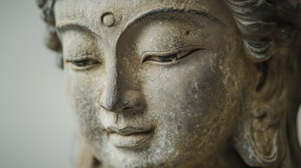 Antique Buddha statue sculpture