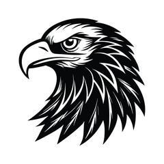 eagle head of a silhouette art 