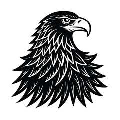 eagle head of a silhouette art 