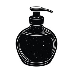 hand wash jar of a silhouette art