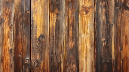 Naklejka premium Rustic brown wood planks texture background