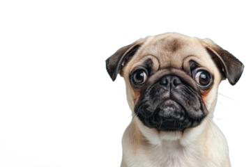 Close up of a pug