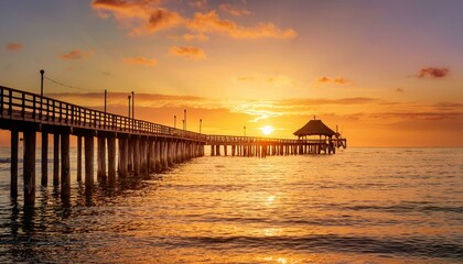 Fototapeta premium sunset on the pier