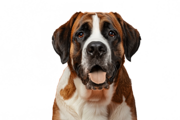 Close up of a saint bernard
