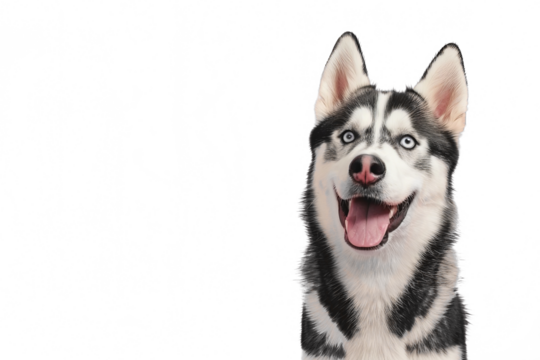 Close up of a siberian husky
