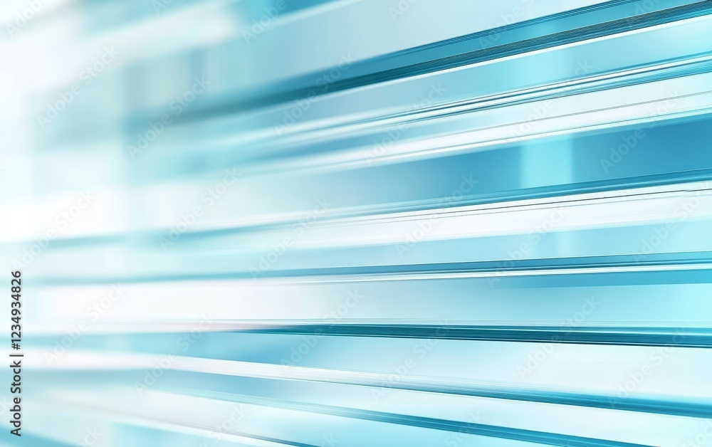Poster abstract blue and white lines creating a modern, sleek background with a sense of motion and depth