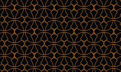 seamless pattern with black and gold