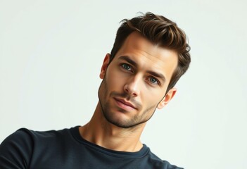 Obraz premium Male portrait with neutral background