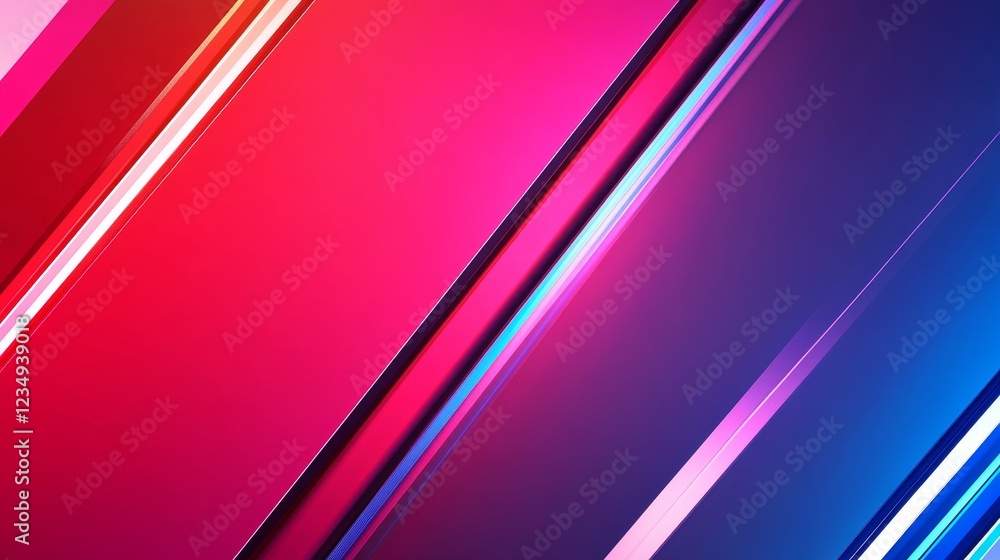 Poster abstract colorful diagonal lines creating a vibrant background with a modern aesthetic
