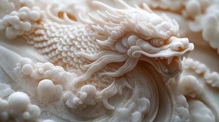 Exquisite Jade Dragon