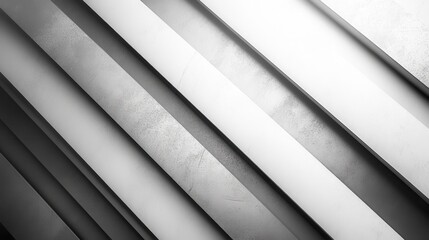 Obraz premium Photo of minimalistic diagonal lines in silver, creating a sleek and abstract design with light and shadows