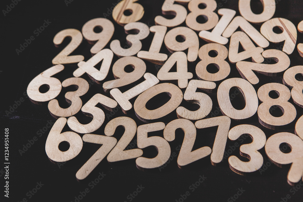 Poster background or texture of numbers. finance data concept. mathematic. banking or currency. business an