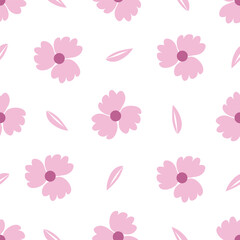 Floral Seamless Vector Illustration pattern background. Ornamental flower design for use all of fabric print wrapping paper and others. All over design ready to print.