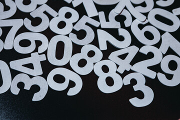 Abstract background with random numbers. Business pattern. banking activity with numbers and...