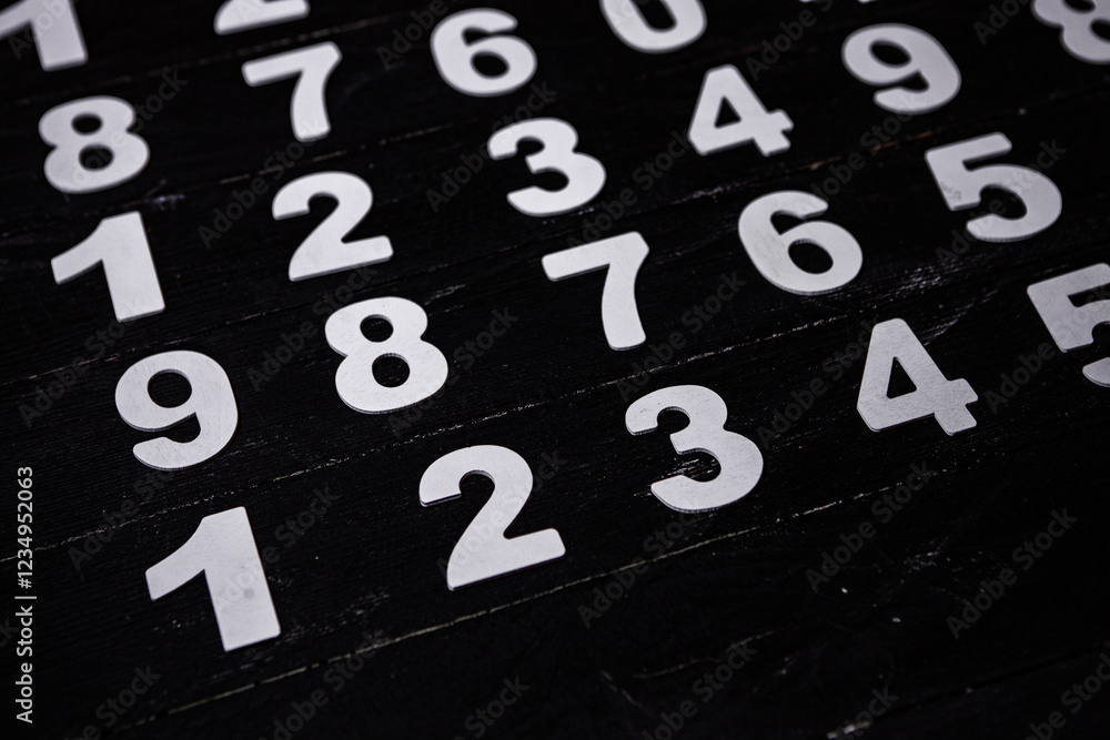 Poster background or texture of numbers. finance data concept. mathematic. banking or currency. business an