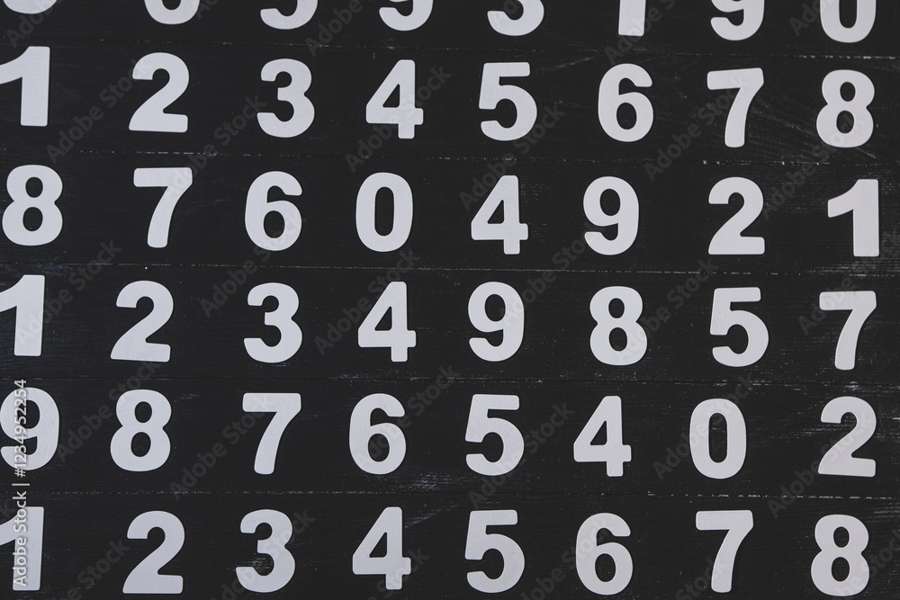 Poster background or texture of numbers. finance data concept. mathematic. banking or currency. business an