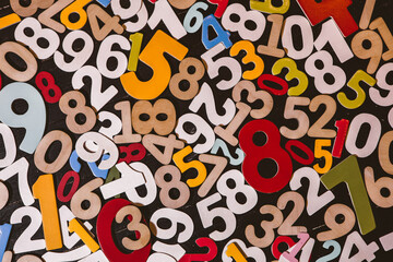 Abstract background with random numbers. Business pattern. banking activity with numbers and...